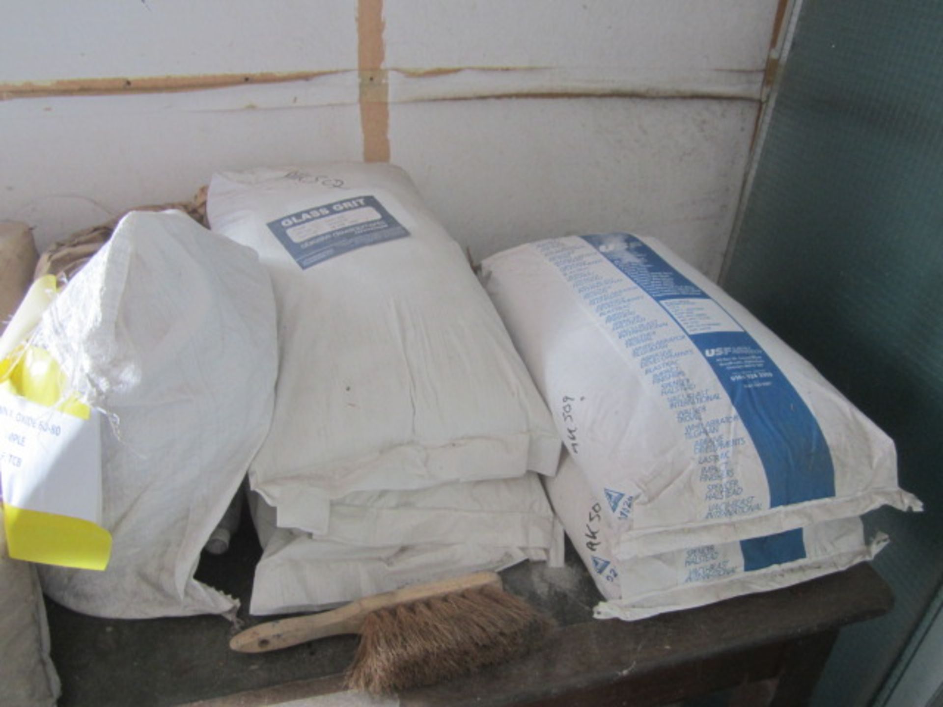 Contents of store room including floor paint, rock salt, pipe insulation, bagged glass grit, etc. - Image 6 of 6