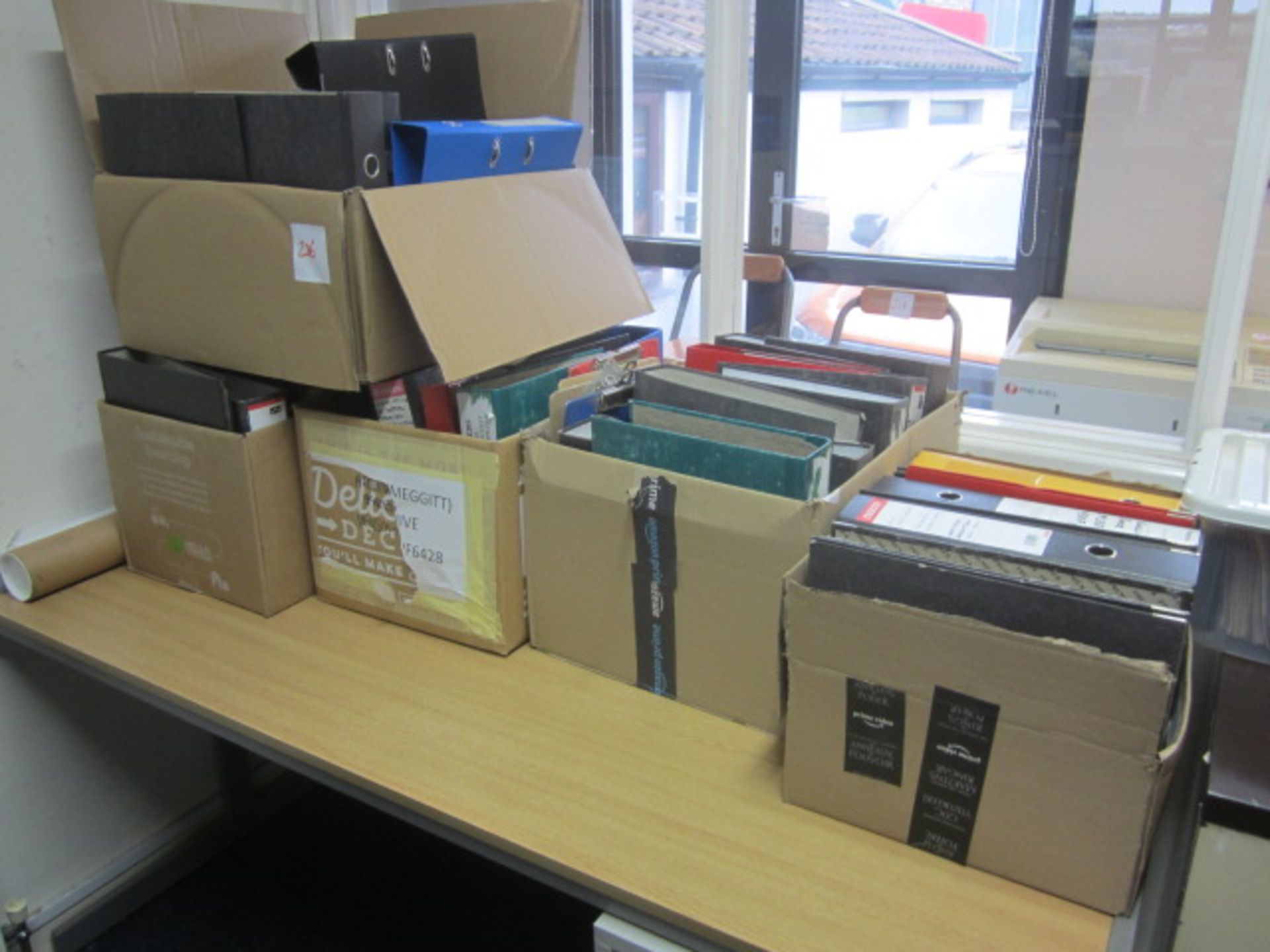 Quantity of assorted office sundries including rulers, electric stapler, calculators, hole - Image 9 of 10