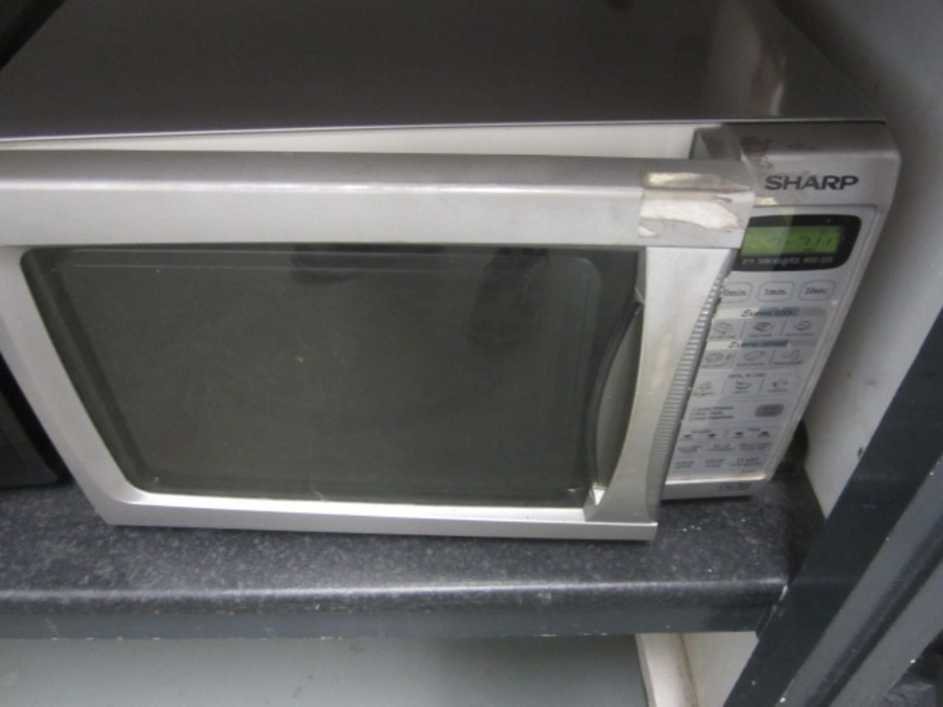 Two Sharp microwave ovens - Image 3 of 3