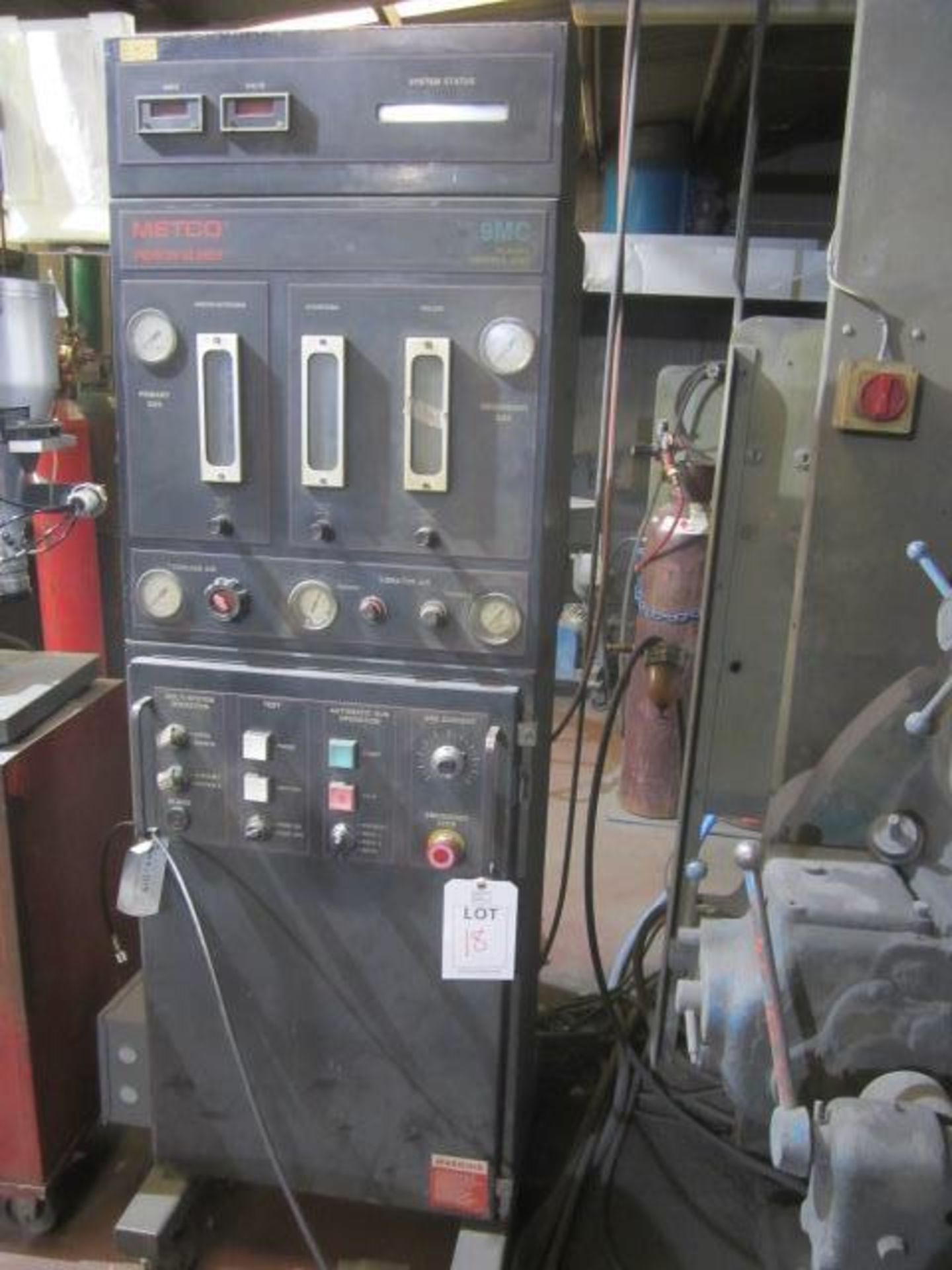 Metco Perkins Elmer 9MCD distribution unit, model BM9361192173, Metco Perkins Elmer 9MC Plasma