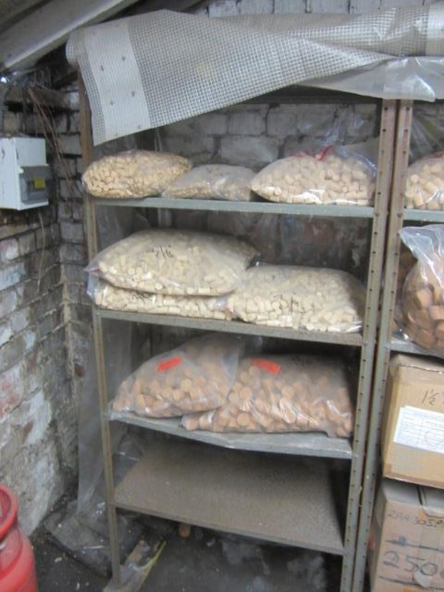 Contents of store to include assorted bags of corks, plastic caps, assorted hosing - Image 4 of 6