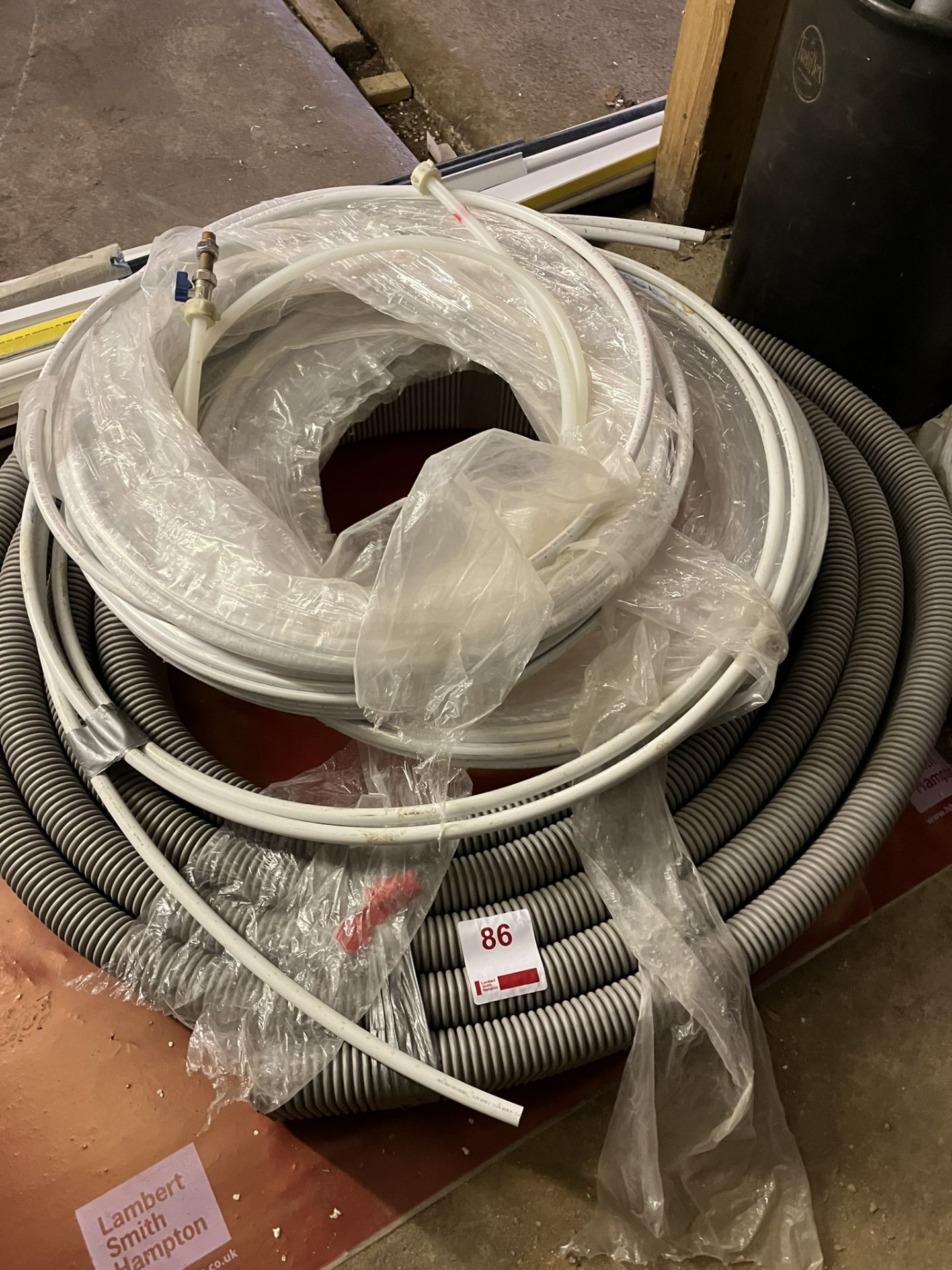 Various reels of pipe and various plastic conduit - Image 2 of 2