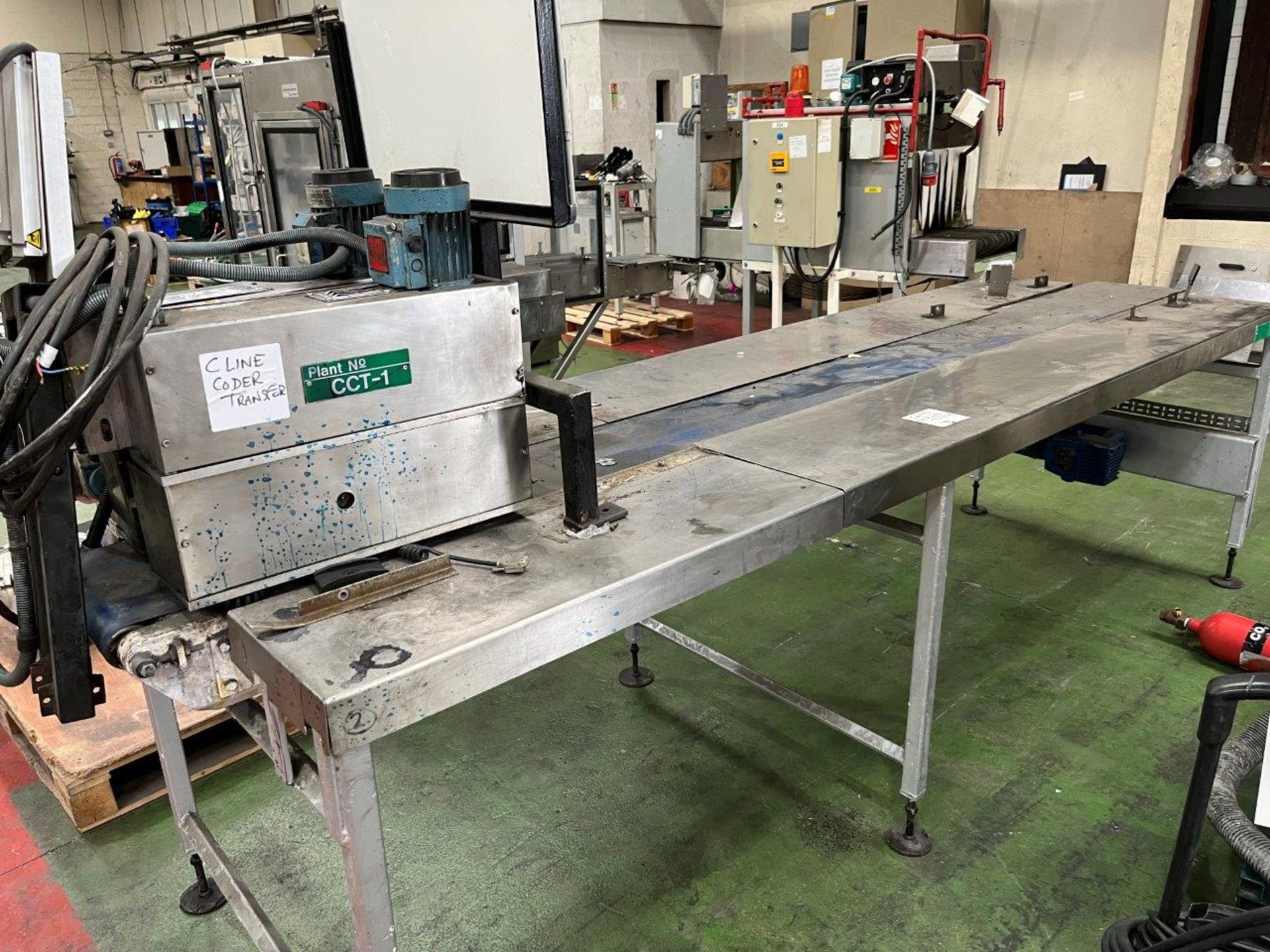 Stainless steel packing table