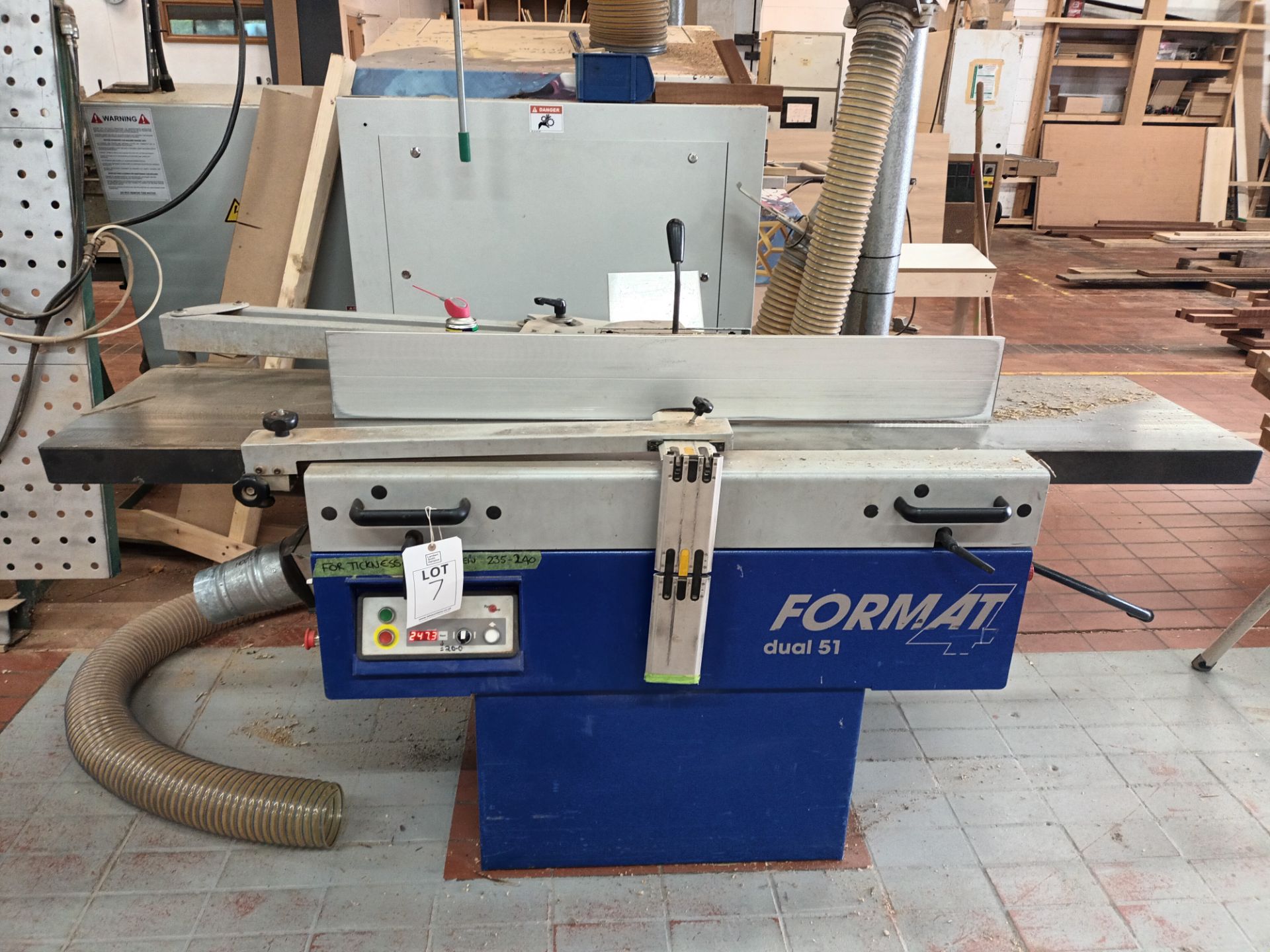 Format dual 51 planer/thicknesser (2006) NB: this item has no CE marking. The Purchaser is