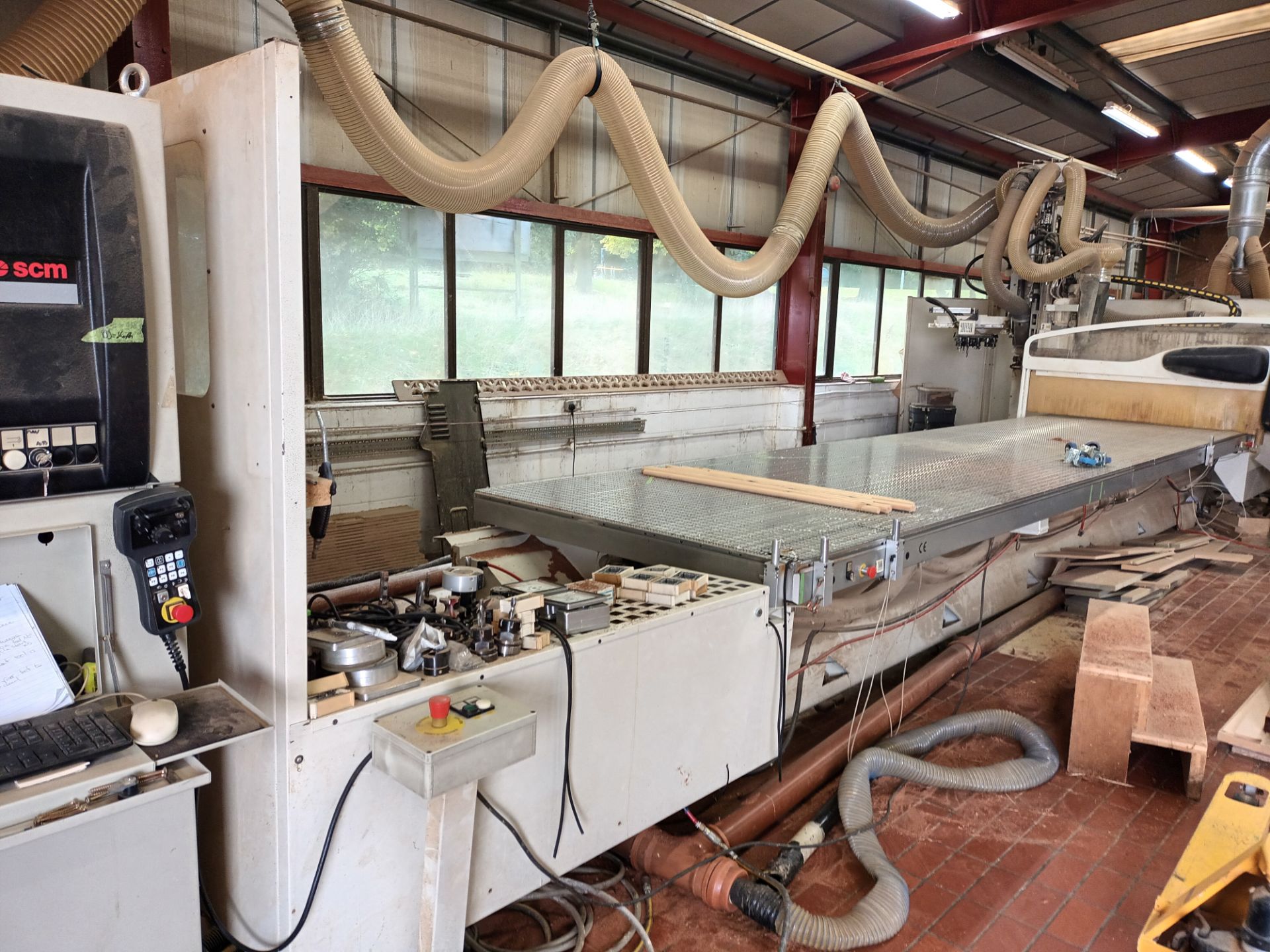 SCM Record 240 CNC router (2002) 3 phase, 400v, S/N: AA1/013056, with vacuum table slide (6700mm x - Image 2 of 13