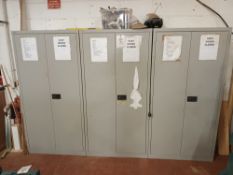 4 Bisley 2-door filing cabinets