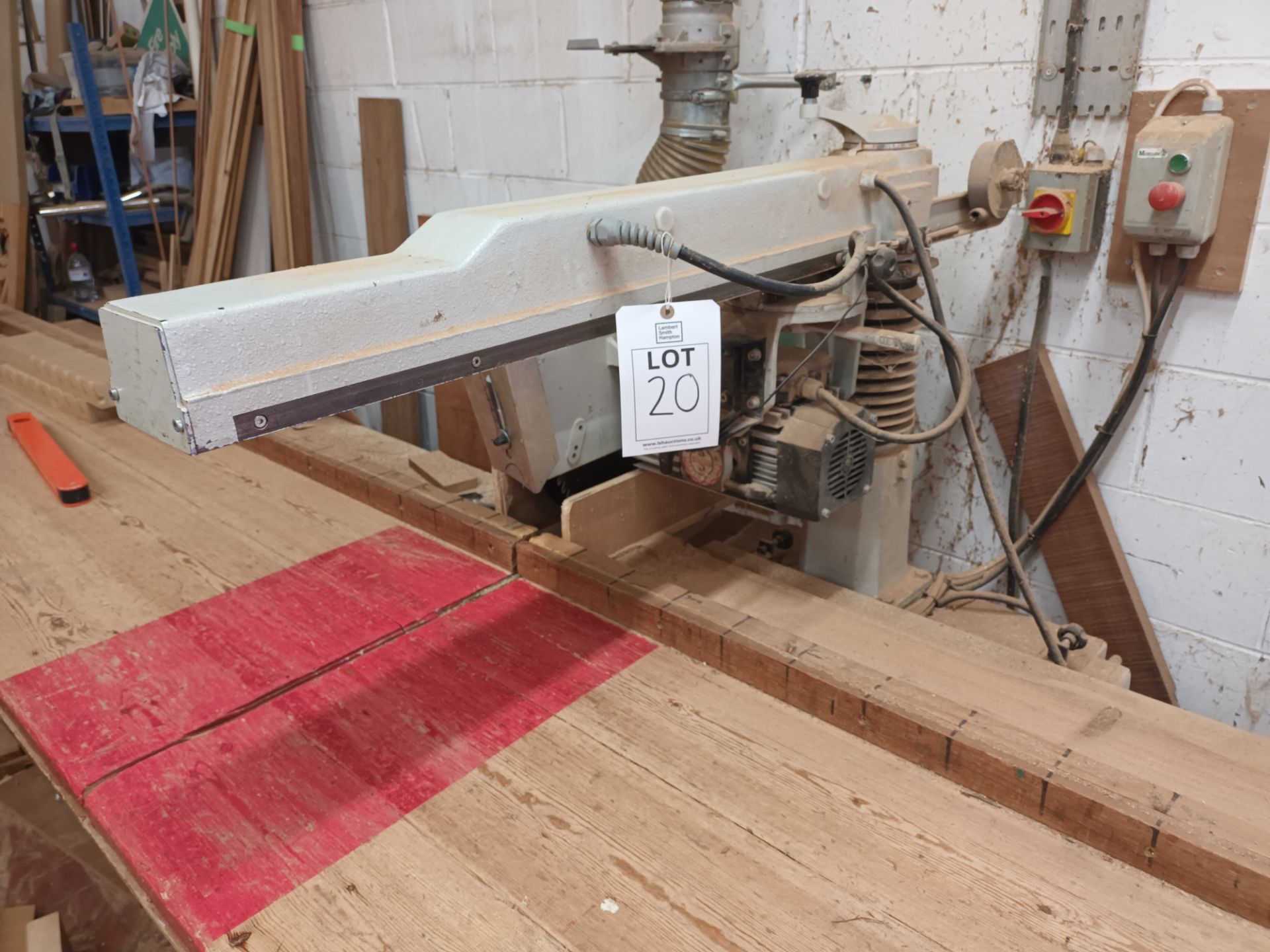 Stromab radial arm saw with custom built wood table NB: this item has no CE marking. The Purchaser - Image 3 of 4