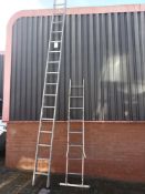 15-rung ladder & 2x5 rung extension ladder