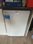 Beko UL584APW undercounter refrigerator, toaster, Tower kettle & Russel Hobbs mirror microwave