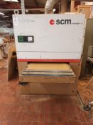 SCM Sandya drum sander C90B with MWM single dust extraction unit NB: this item has no CE marking.