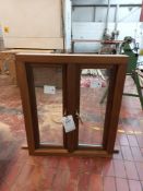Wood-framed double window (900mm (H) x 1070mm (W) x 120mm (D)) (no key)