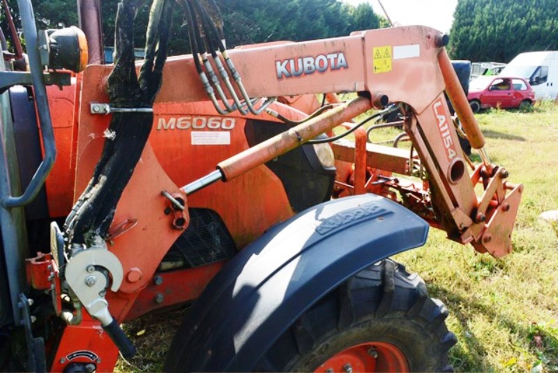 Kubota M6060 60 hp tractor, registration OY63 LBN (2013) with Kubota LA1154 front loader, Kubota - Image 11 of 22