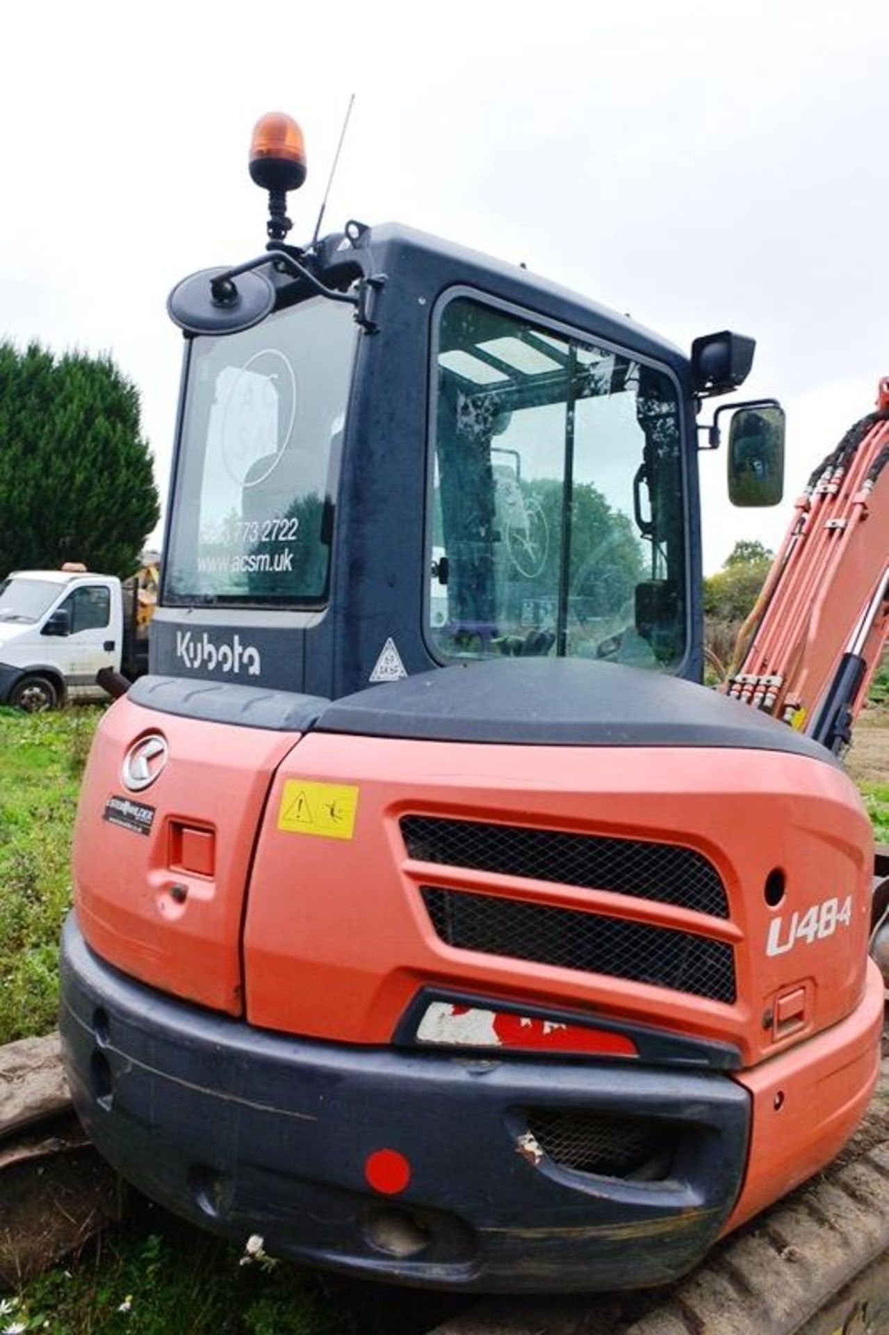 Kubota U48-4 rubber tracked 5 ton digger/mini excavator, serial no. 53195 (2015), Product ID No. - Image 6 of 16