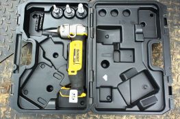 Dewalt DCE400 20v battery powered pipe flaring tool, with carry case, no battery/charger carcus