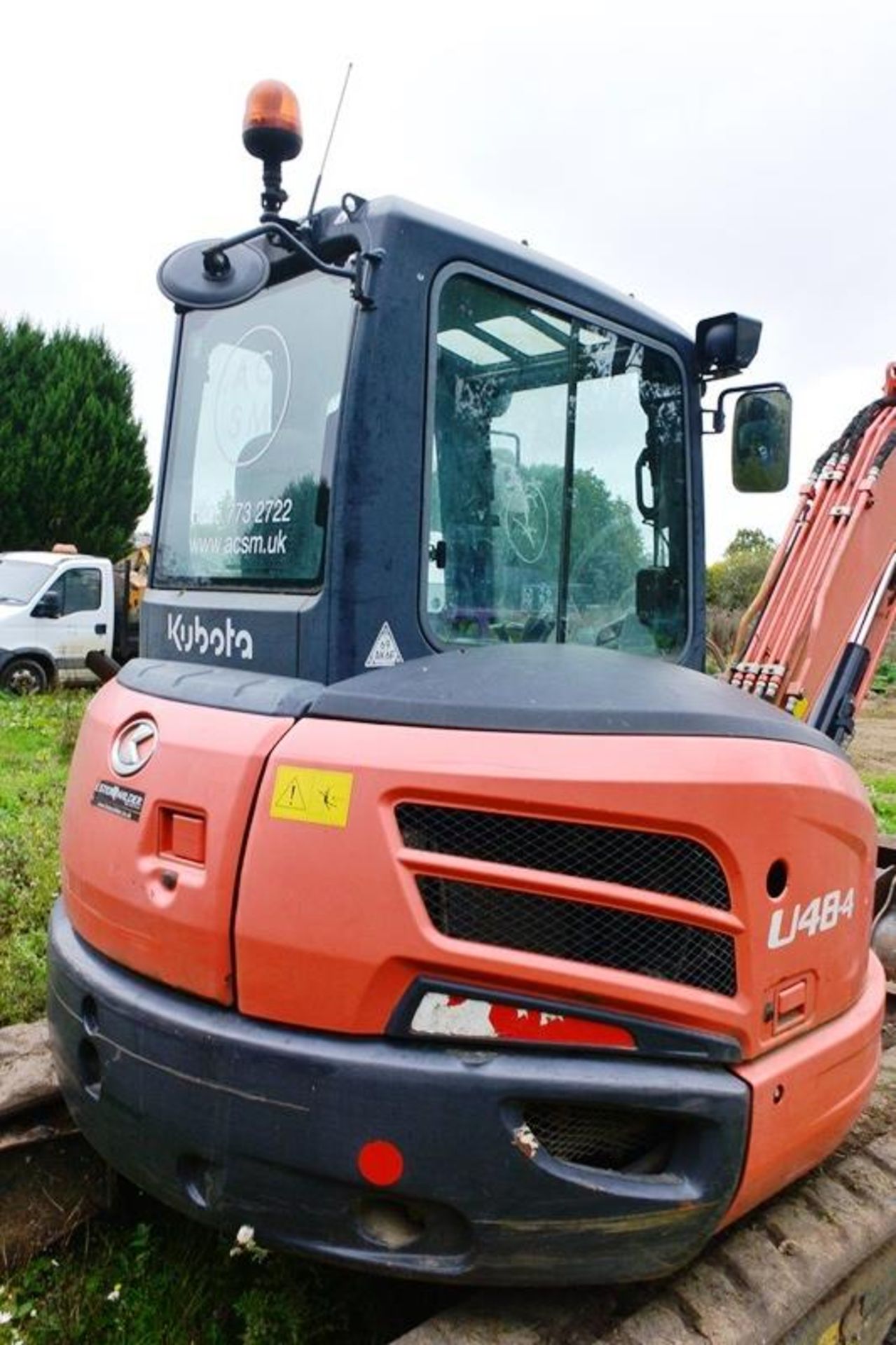 Kubota U48-4 rubber tracked 5 ton digger/mini excavator, serial no. 53195 (2015), Product ID No. - Image 7 of 16