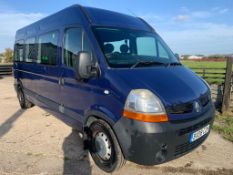Renault Master 120.35 LWB minibus with disability access, registration number BX08CZH, first registe