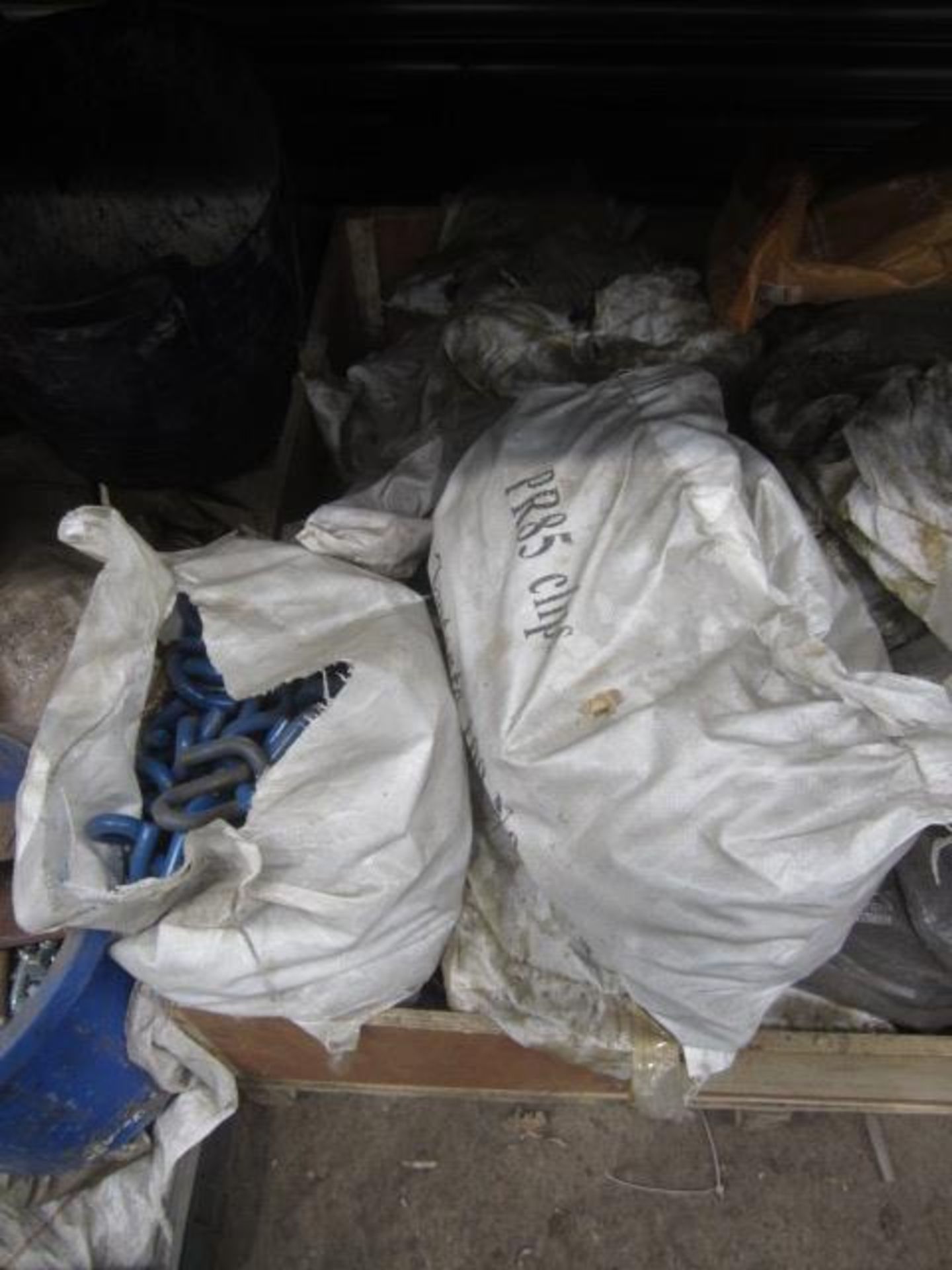 Contents of bay of racking including steel profiles, heavy duty bolts, metal clips etc., as lotted - - Image 14 of 19