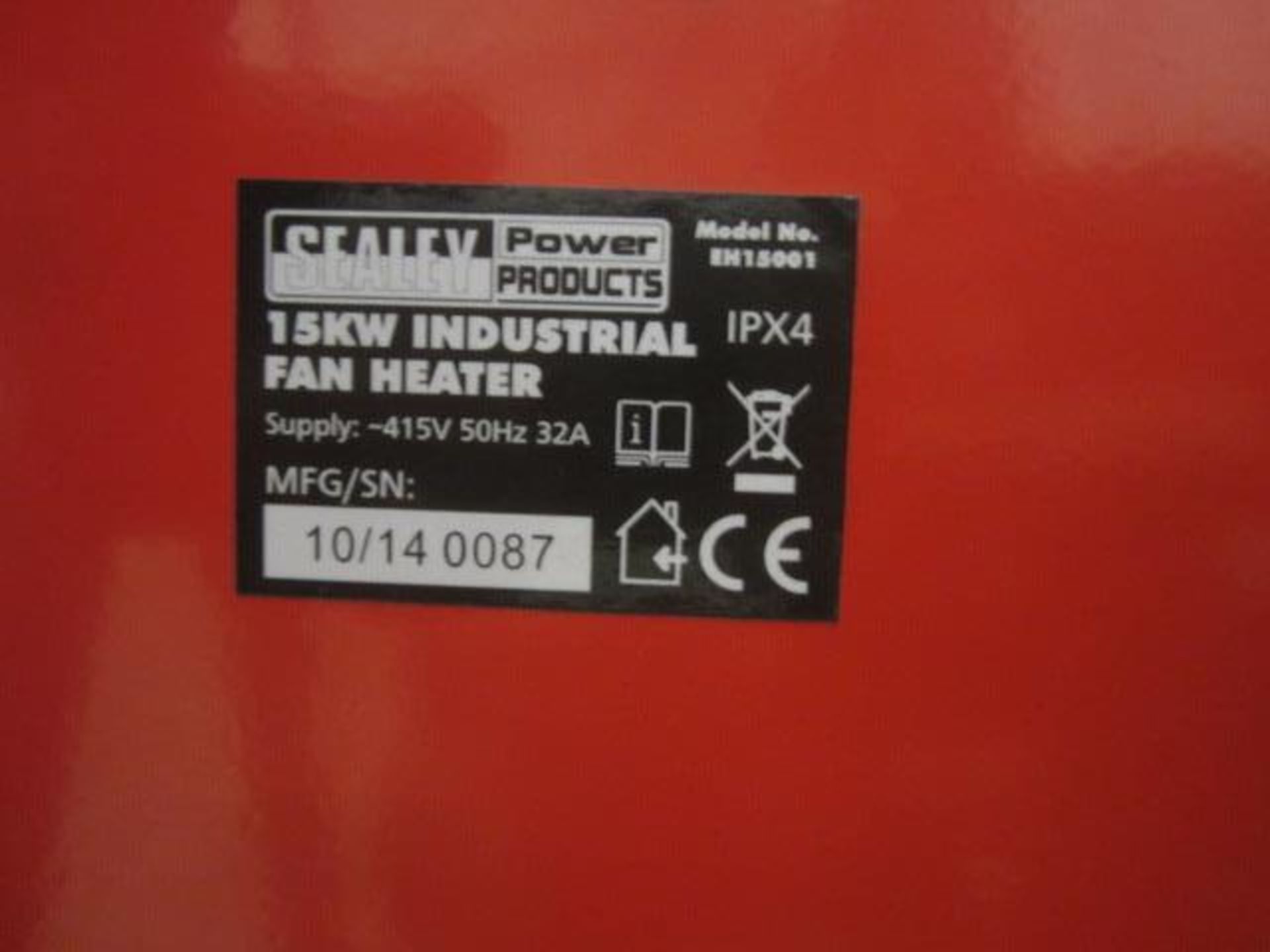 Sealey 15kw industrial fan heater - Image 3 of 4