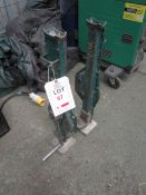 Two unnamed mechanical steel jacks, SWL 3 tonne NB: This item has no record of Thorough Examination.