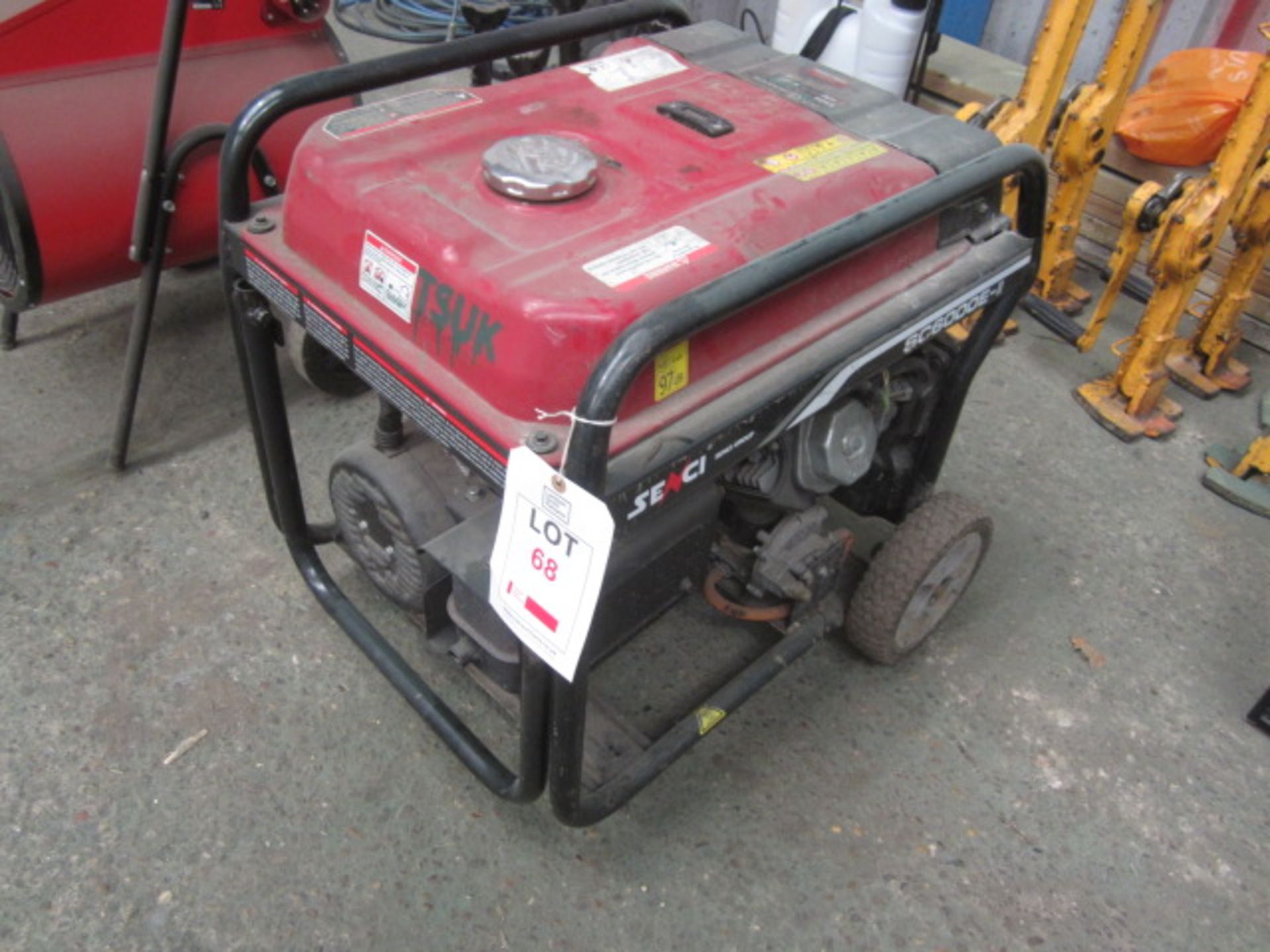 Senci SC6000E-II portable duel fuel generator, output gasoline 5000w / output LPG 4000w, 1 x