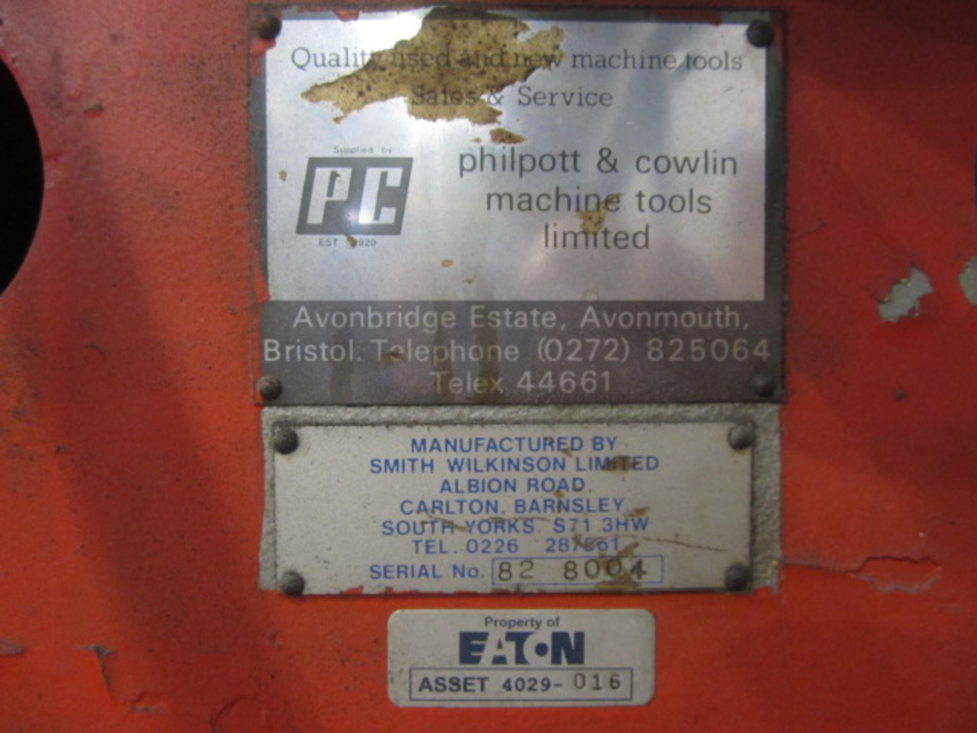 Smith Wilkinson Ltd manually operated X, Y, Z axis pillar drill, max rpm 2000, serial no. 82 8004, , - Image 6 of 11