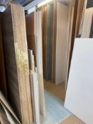 Large quantity of various sized minimum chipboard used for cabinet making