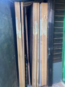 contents of outdoor storeroom to include a large quantity of minimum chipboard sheets, approximately