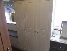 Bespoke 3-drawer wardrobe alabaster/cream smooth 1200mm wide