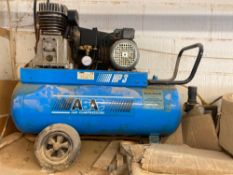 ABAC HP 3 Vertical air compressor and receiver, serial number 064166, date of manufacturer 1998