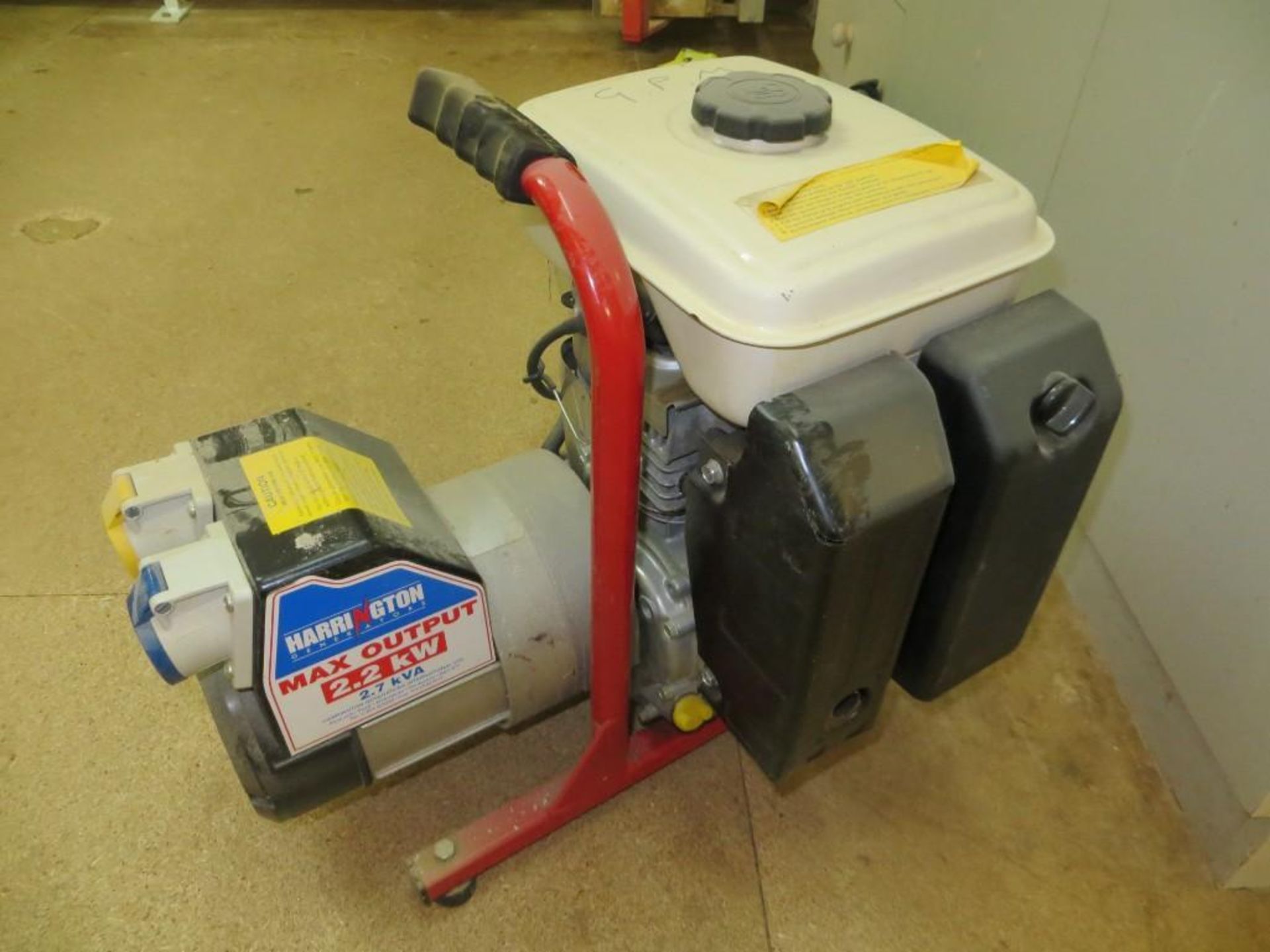 Harrington petrol generator 2.2kw 2.7kva Serial No. 2283313 - Image 2 of 6