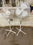 Two pedestal fans 240v