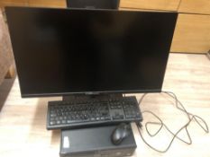 Hewlett Packard ProDesk core i7, desktop computer complete with Philips 28" TFT colour monitor, keyb