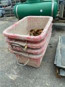 4 Concrete lifting buckets