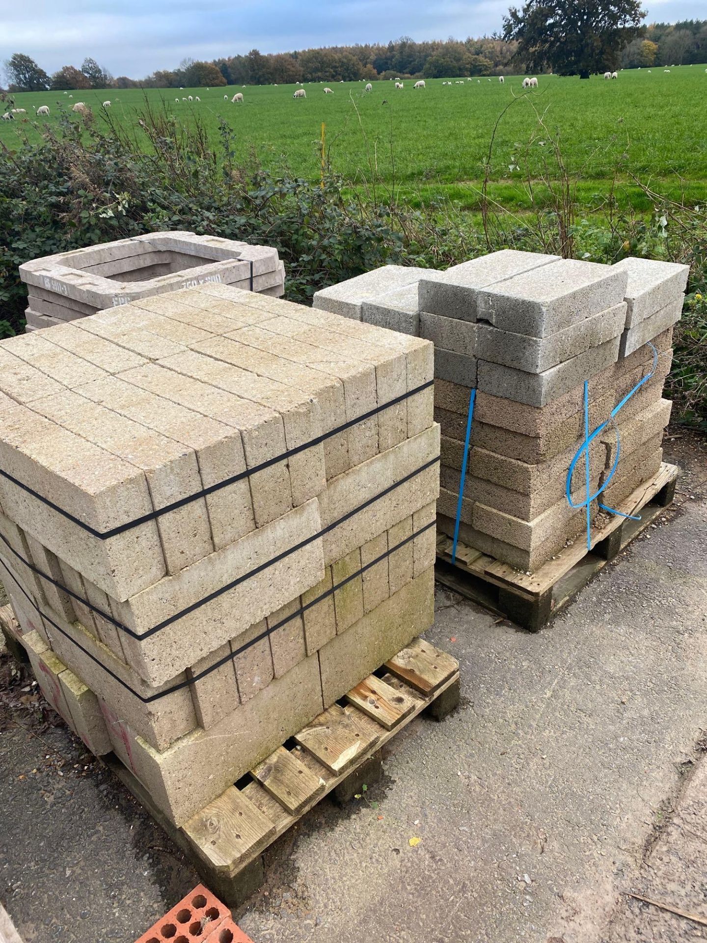 2 pallets of concrete blocks - Image 2 of 2