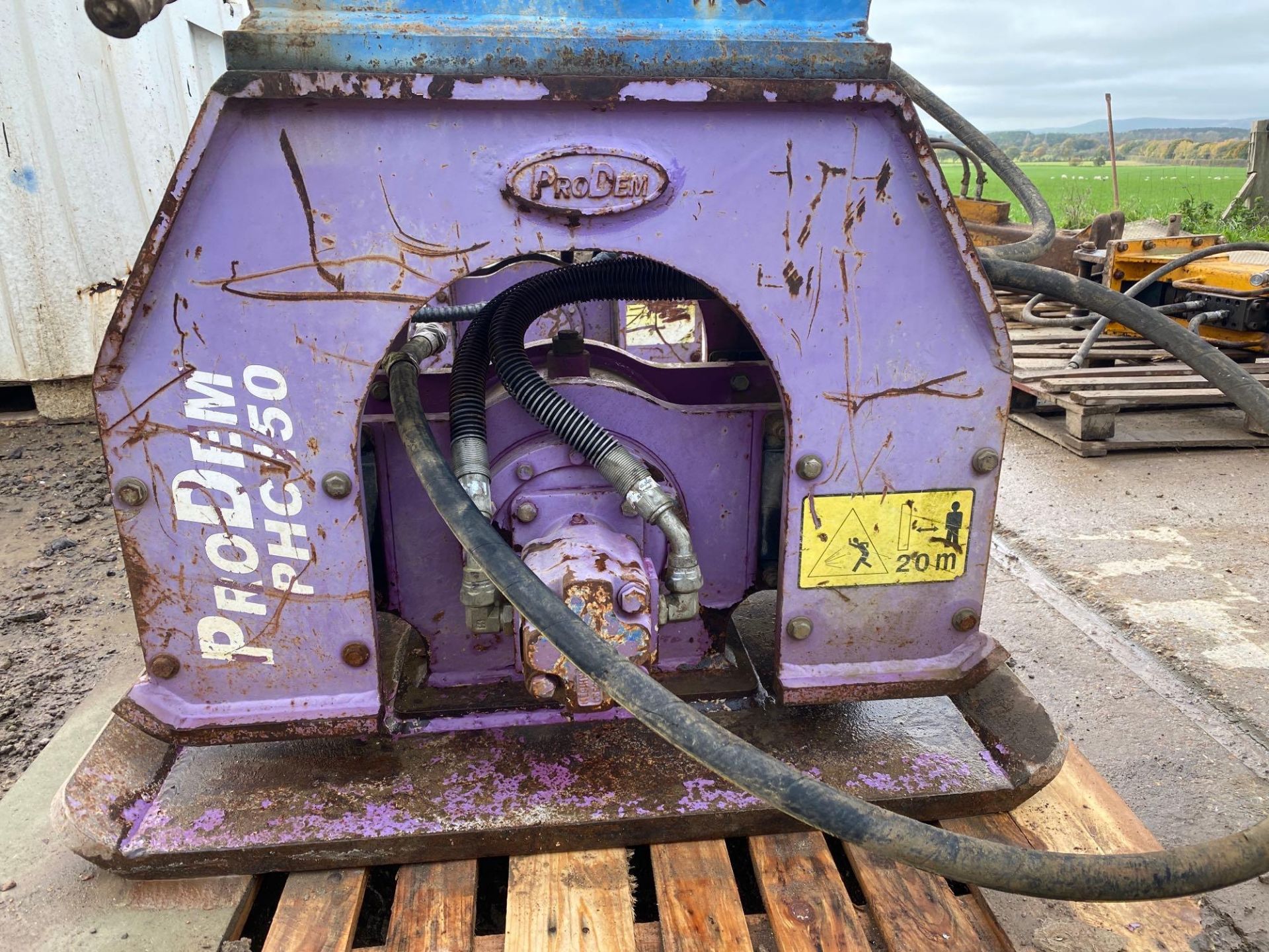 Pro Dem PHC150 excavator whacker plate date of manufacture 2015 - Image 3 of 4
