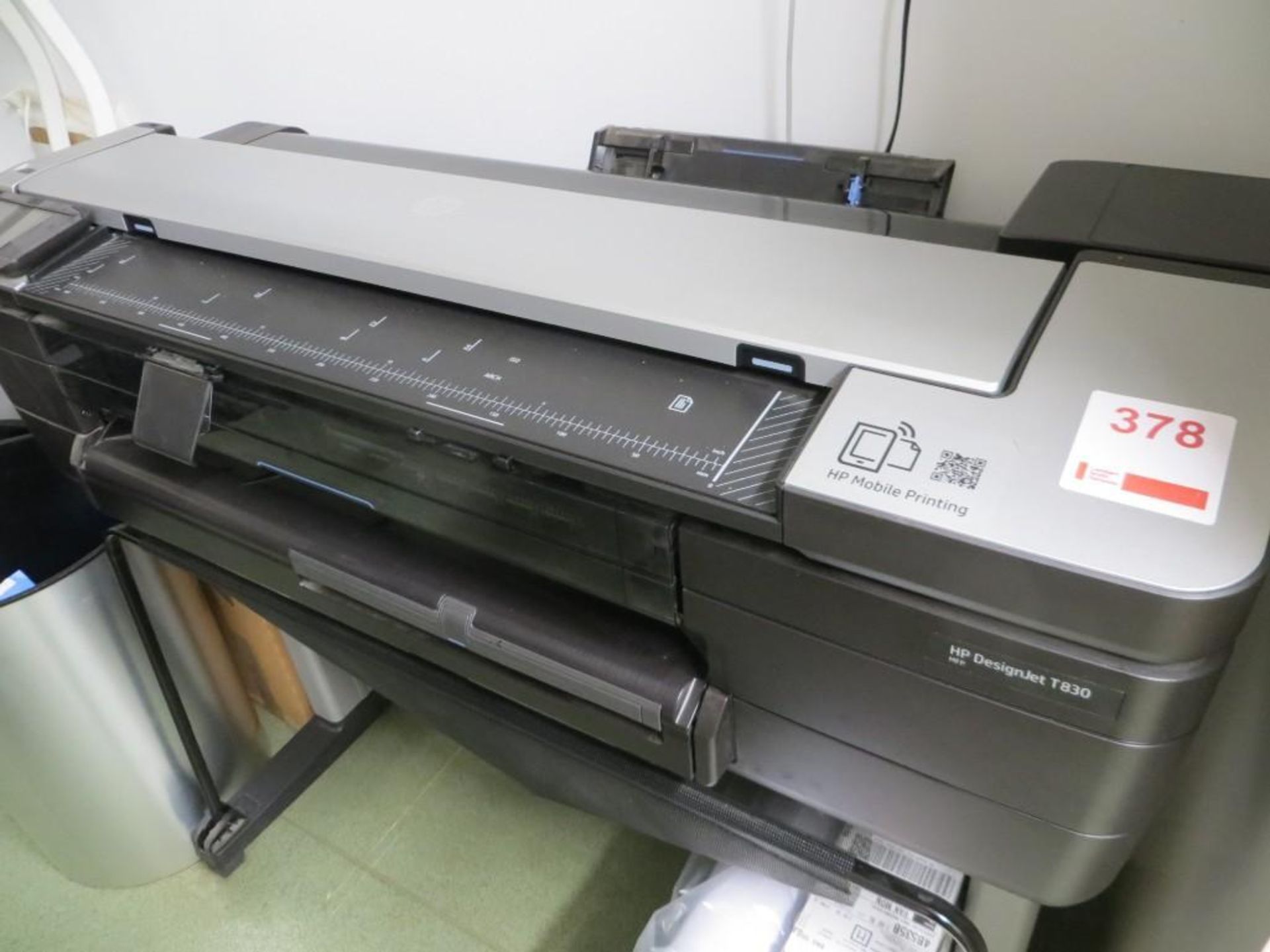 Hewlett Packard DesignJet T830 MFP A1 printer serial number CN7CN1M 60 5G c/w eight boxes of office - Image 2 of 3