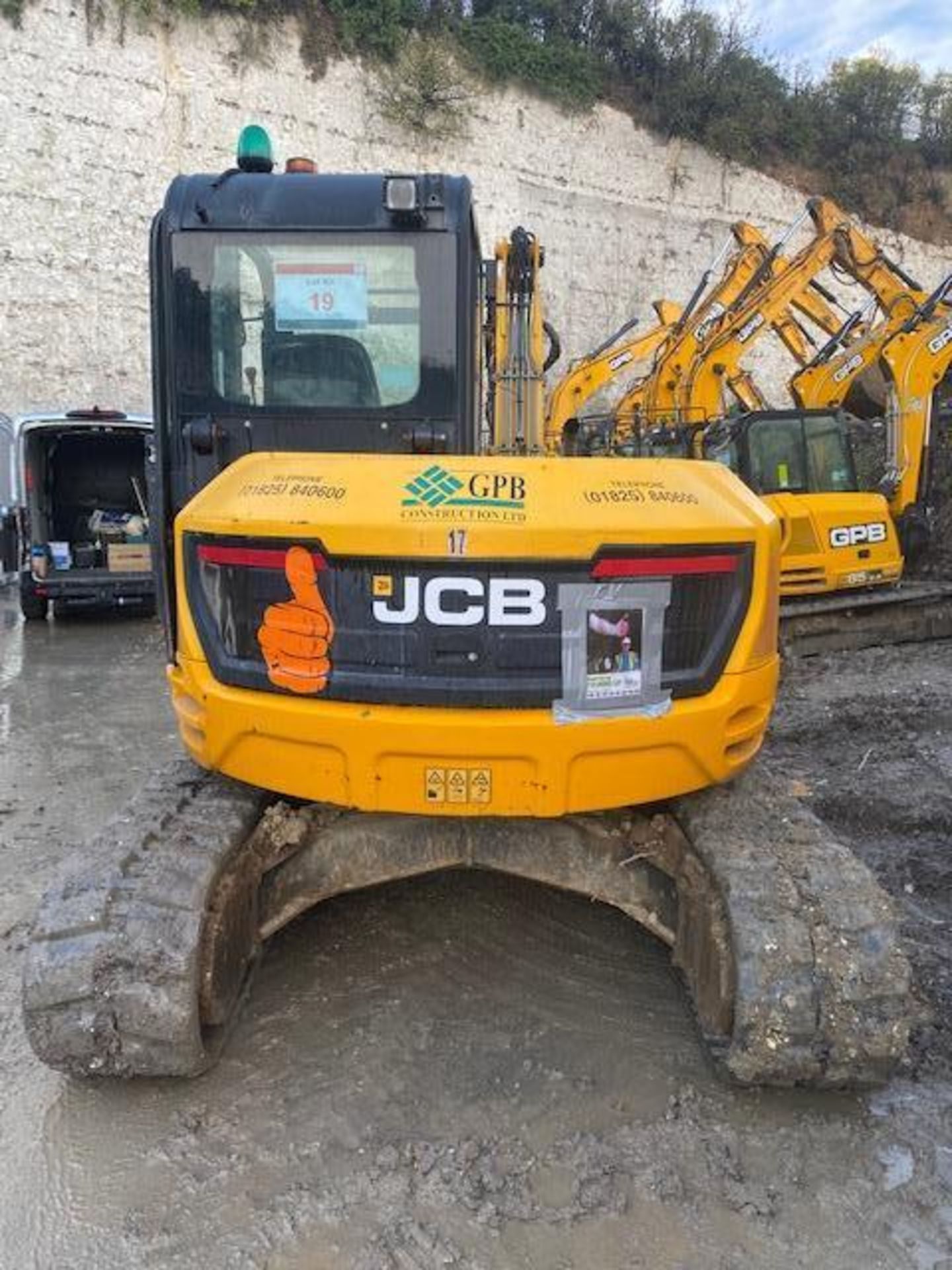 JCB JCB85Z1 8 ton excavator (E17) (2015) - Image 5 of 12