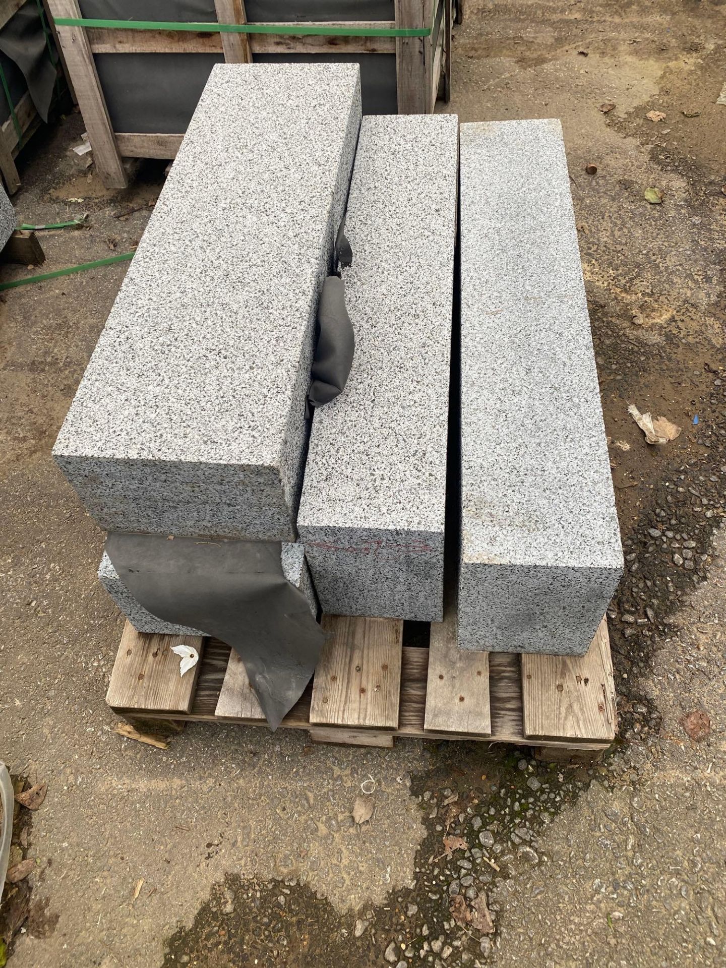 9 decorative granite blocks