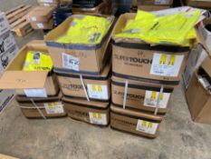 Approximately 150 Supertouch pairs of high viz trousers with ankle band strips, 10x s, 38x m, 40x L,