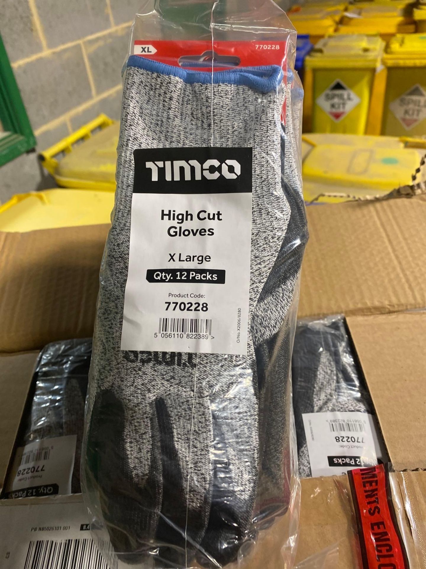 1 box of 120 pairs of extra large high cut gloves made by Timco