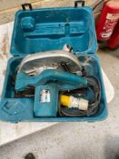 Makita 5704R, 190mm, 110V circular saw complete with case