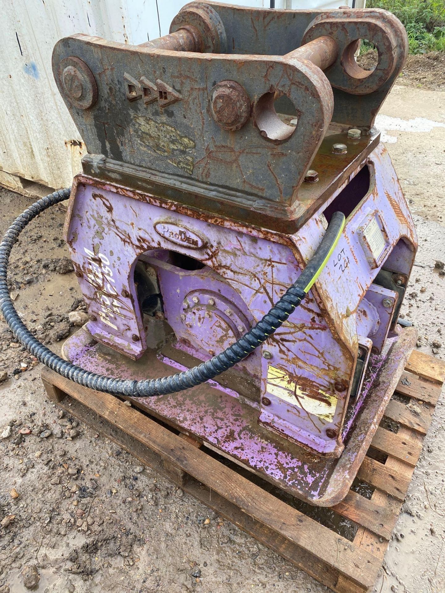 Pro Dem PHC150 excavator whacker plate date of manufacture 2015 - Image 3 of 6
