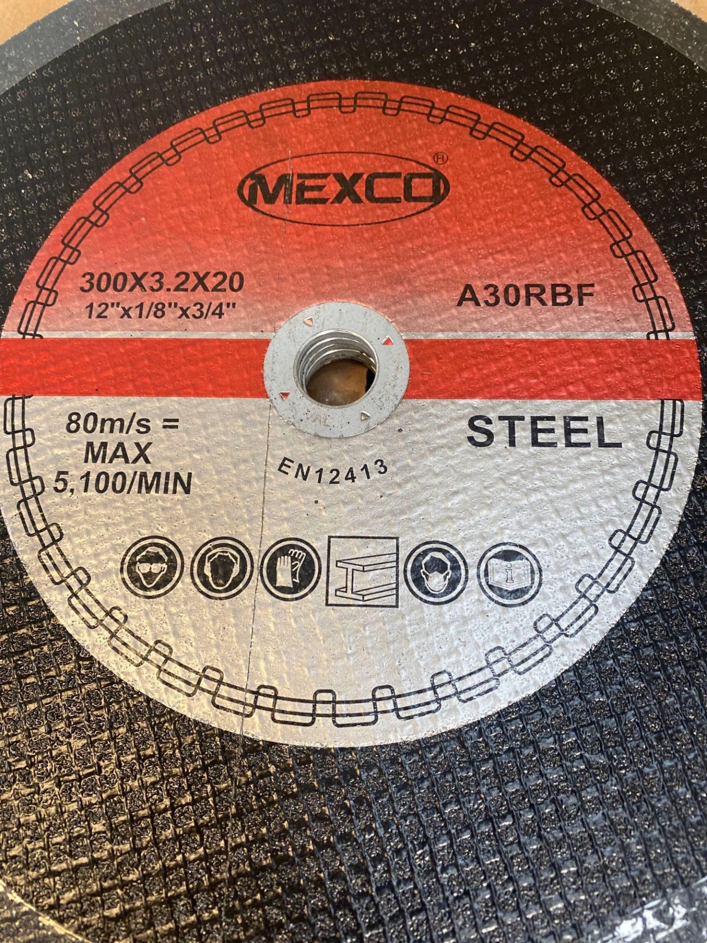 100 Mexico A30 RBF steel cutting discs, 300x3.2x20 - Image 2 of 2