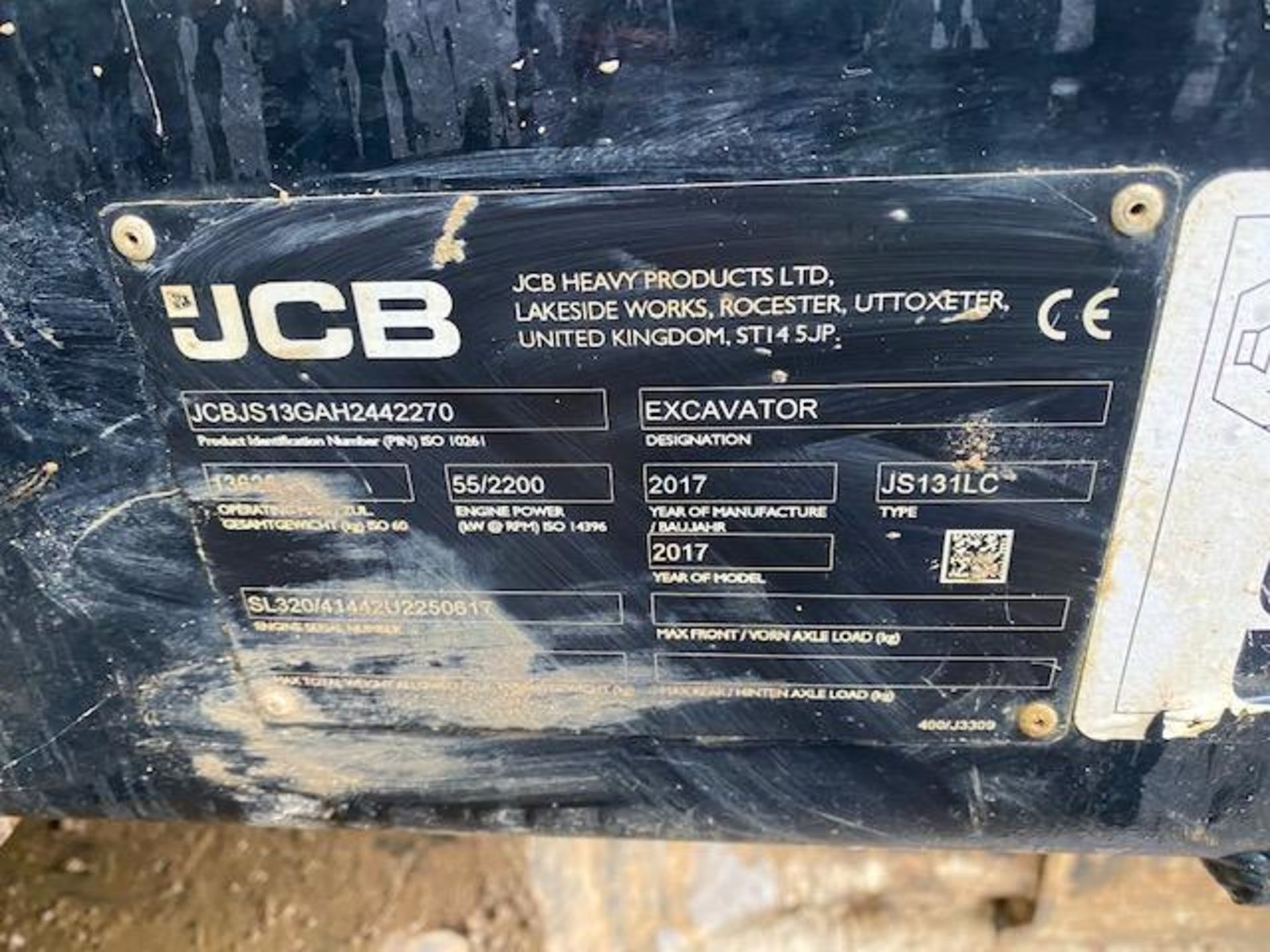 JCB JS131 excavator (2017) - Image 8 of 12
