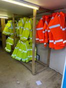 Large quantity of various GPB branded safety wear to include 5 x traffic Marshall coats, 12 high vis