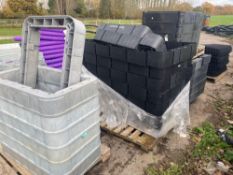 3 pallets of various sized BT box plinths