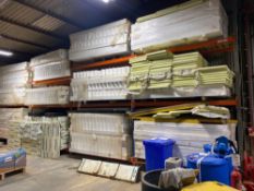 Contents of 16 bays of racking to include a large quantity of Codex Filcor 45, Kingspan and honeycom