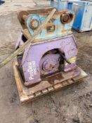 Pro Dem PHC150 excavator whacker plate date of manufacture 2015