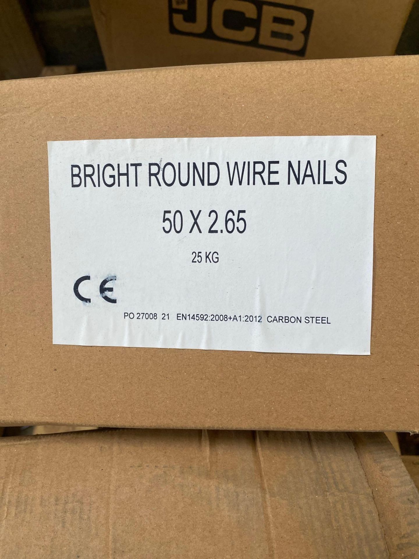 5 boxes Bright round wire nails - Image 2 of 4