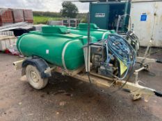Pressure washer Bowser by Trailer Engineering on single axle trailer